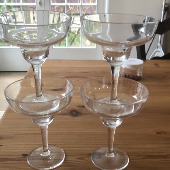 Crate&Barrel Dining Acrylic Margherita Glasses Set Of 4 New Poshmark